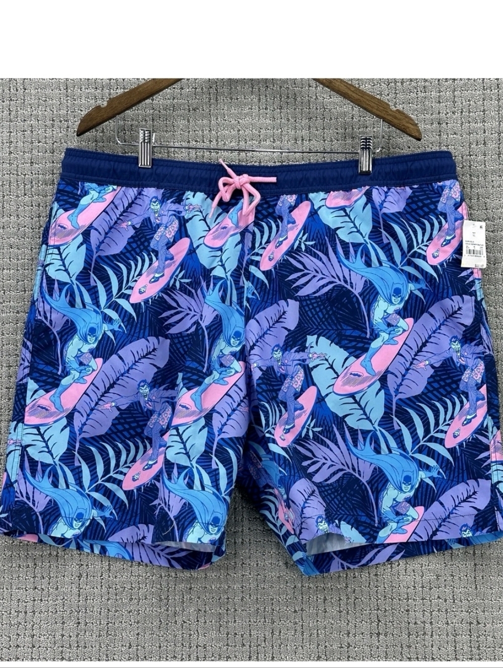 Men's Batman And Joker Print Swim Trunks